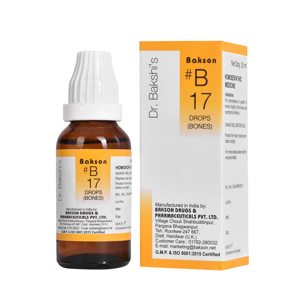 Picture of Bakson's Homeopathy B17 Drops - 30 ML