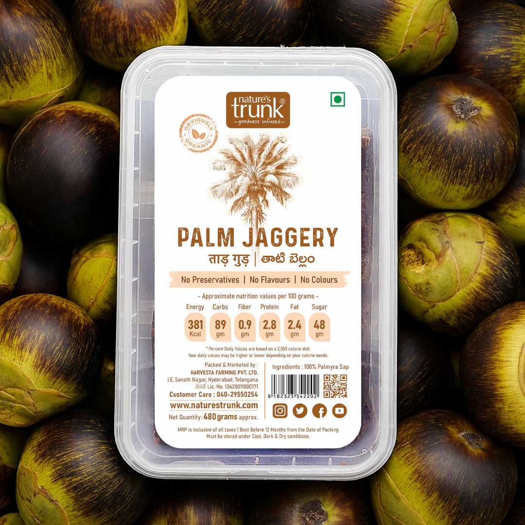 Picture of Nature's Trunk Palm Jaggery - Tati Bellam - 480 GM