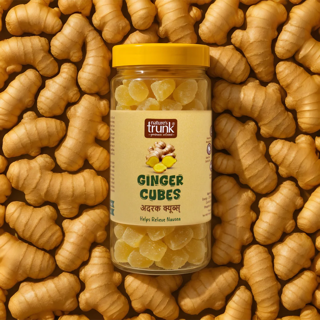 Picture of Nature's Trunk Ginger Cubes ( Ginger Candy ) - 250 GM
