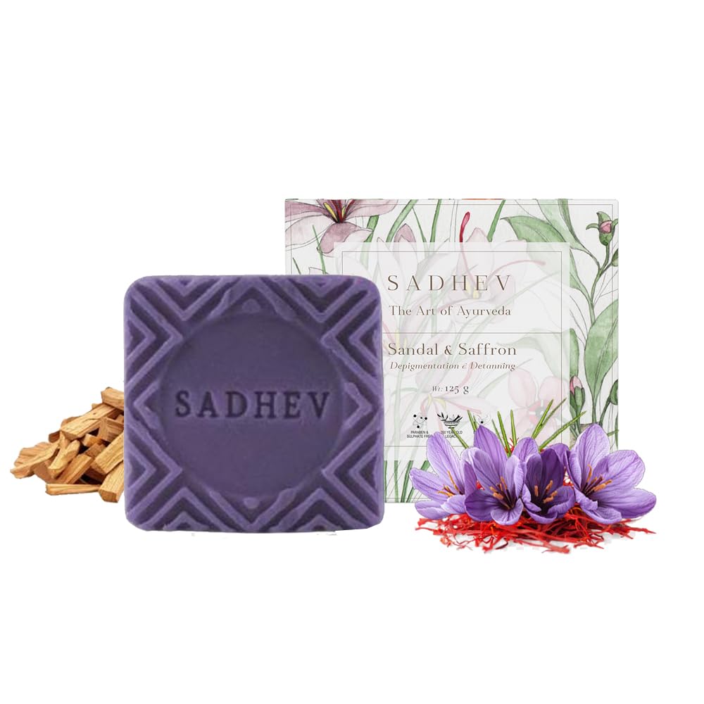 Picture of Sadhev Depigmentation Bathing Bar-Sandal & Saffron - 125 GM