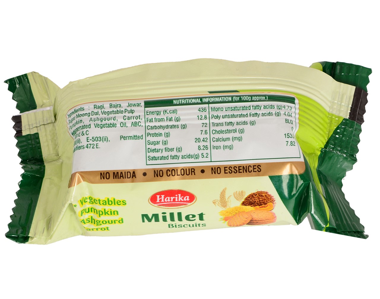 Picture of Harika Millet Biscuits - 45g  [ Gluten Free ] - Pack of 7