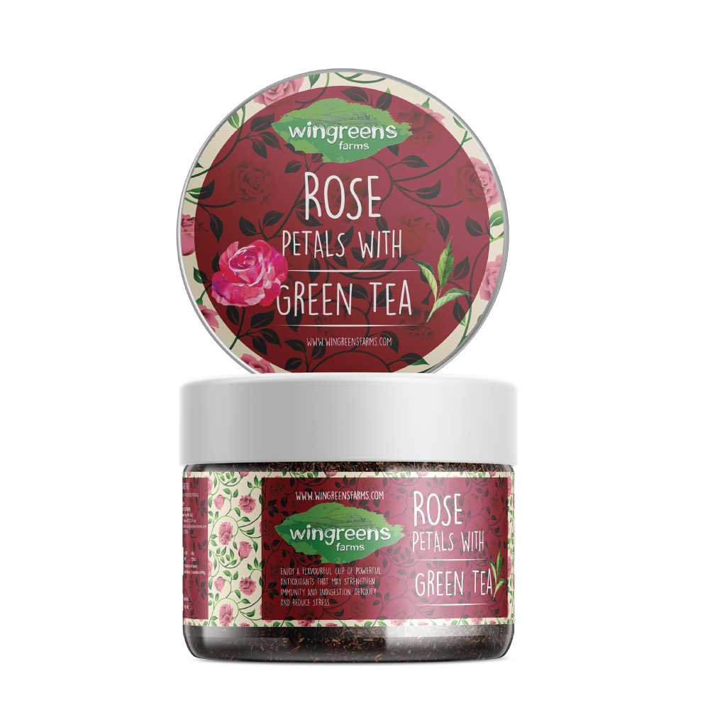 Show details for WINGREENS ROSE PETALS WITH GREEN TEA 60g Picture of WINGREENS ROSE PETALS WITH GREEN TEA 60g
