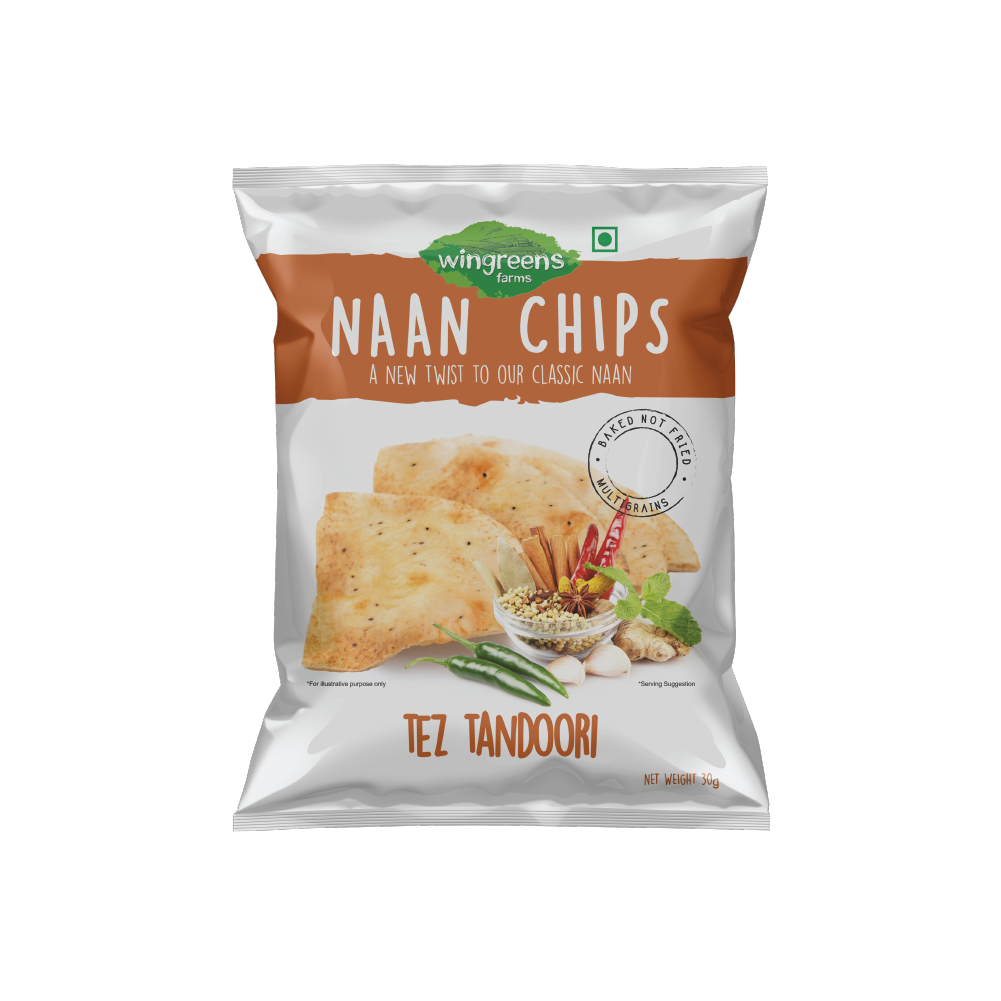 Picture of Wingreens Tez Tandoori Naan Chips 30g