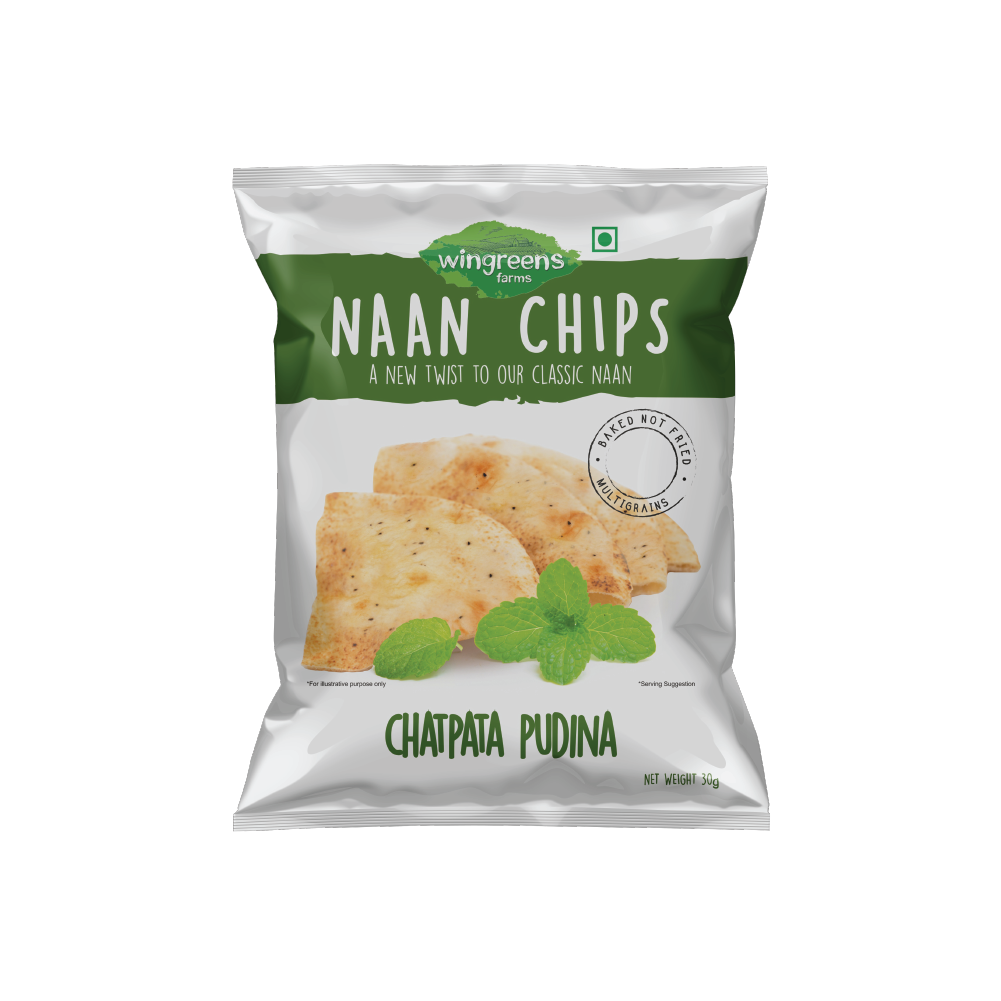 Picture of Wingreens Chatpatta Pudina Naan Chips       30g 