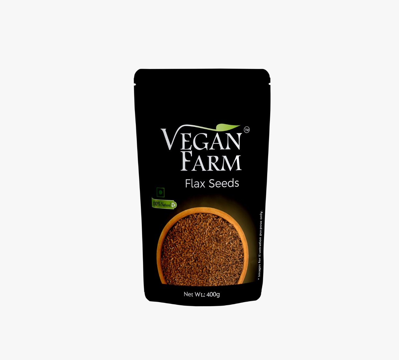 Show details for VeganFarm Flax Seeds (400 GMS) Picture of VeganFarm Flax Seeds (400 GMS)