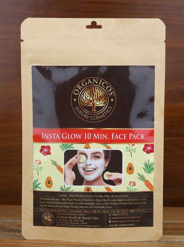 Show details for Organicos Insta Glow Face Pack - 10 MIN Picture of Organicos Insta Glow Face Pack - 10 MIN