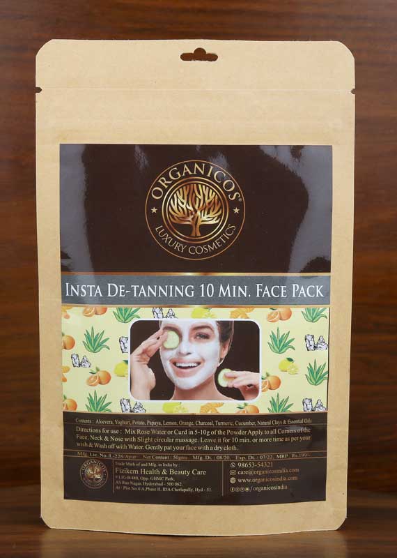 Picture of Organicos Insta De-Tan Face Pack