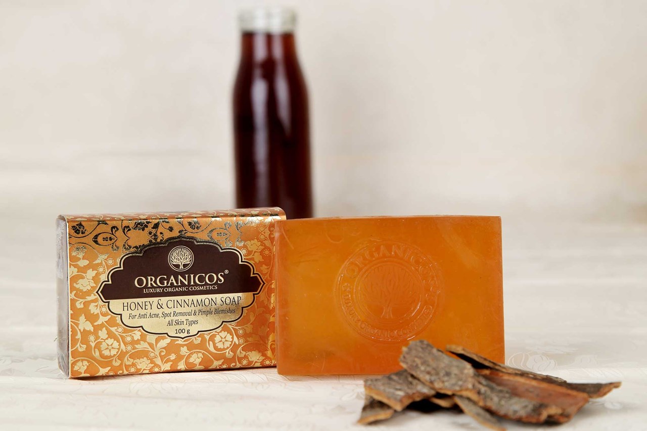 Show details for Organicos Honey + Cinnamon Soap 100 g Picture of Organicos Honey + Cinnamon Soap 100 g