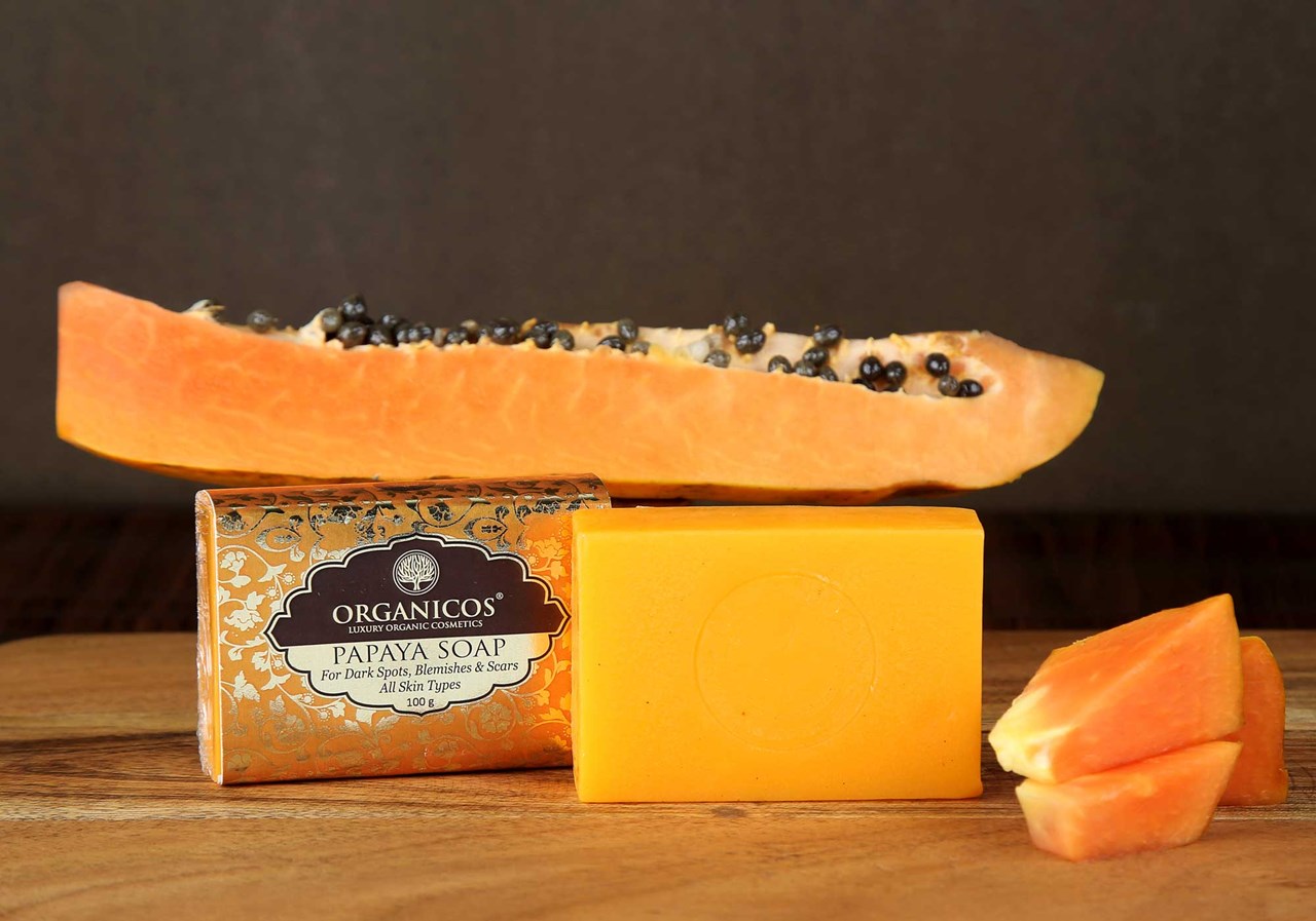 Show details for Organicos Papaya Soap 100 g Picture of Organicos Papaya Soap 100 g