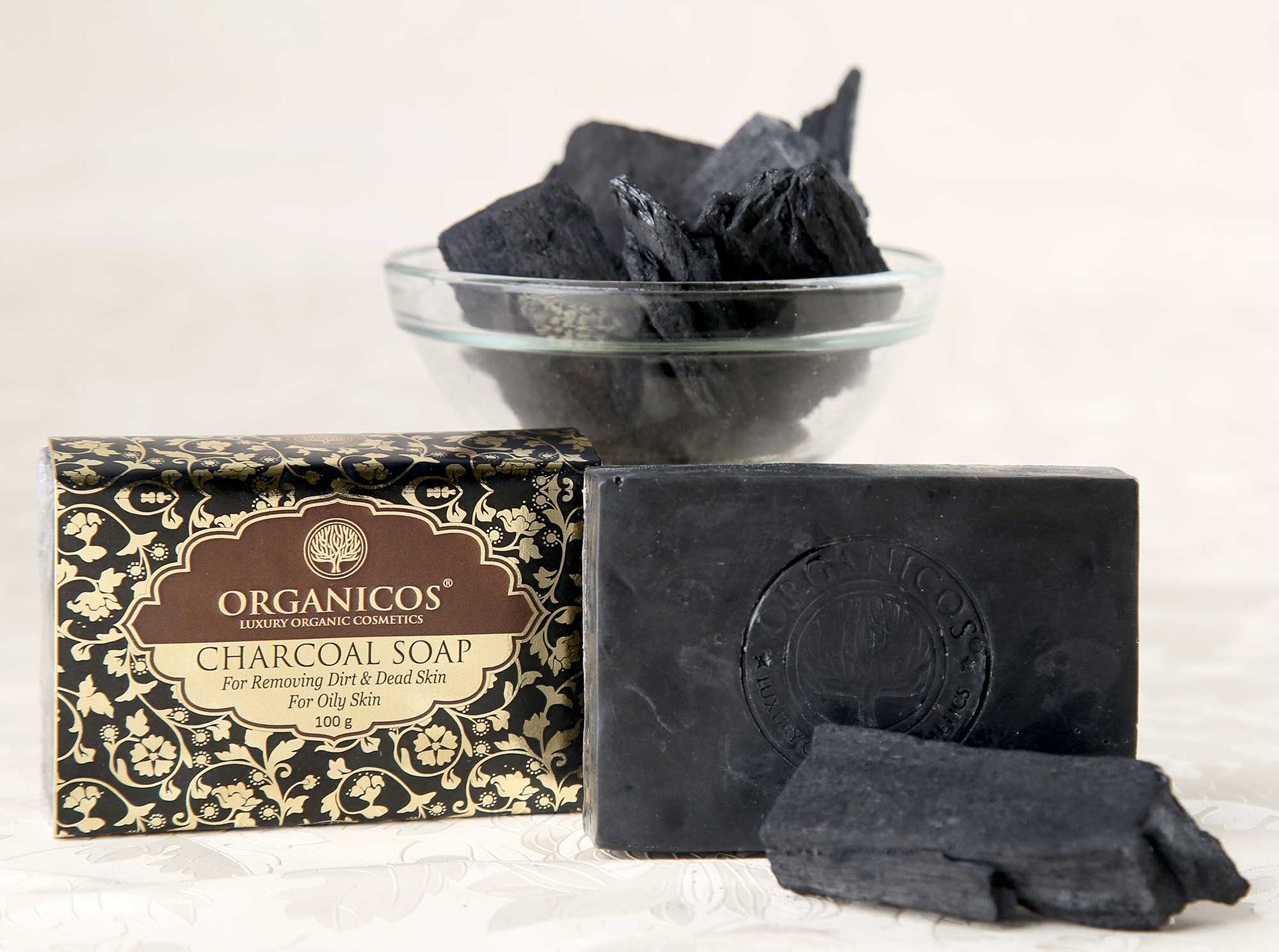 Show details for Organicos Charcoal Soap 100 g Picture of Organicos Charcoal Soap 100 g
