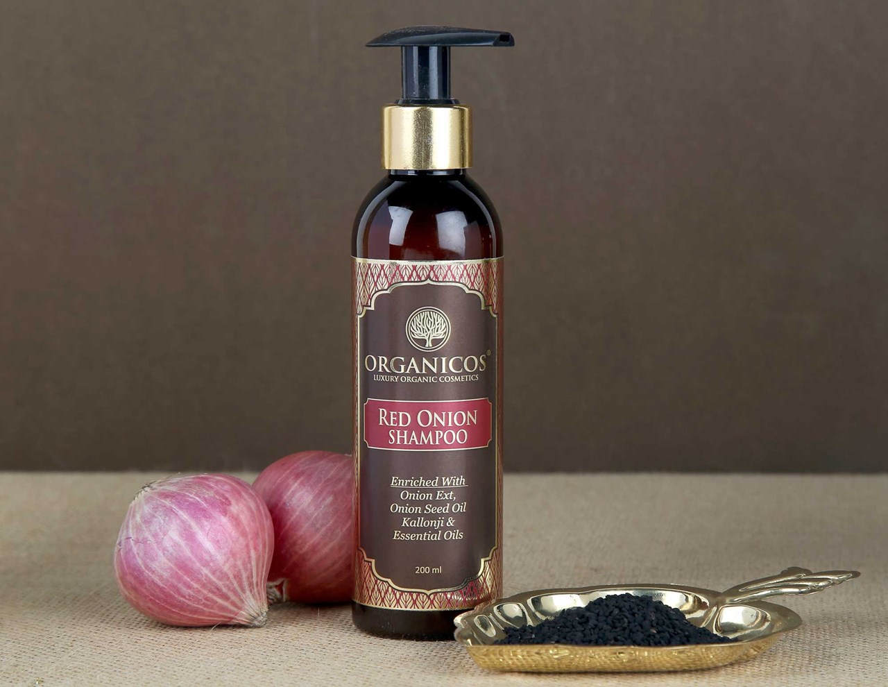 Show details for Organicos Red Onion Shampoo 200 ml Picture of Organicos Red Onion Shampoo 200 ml