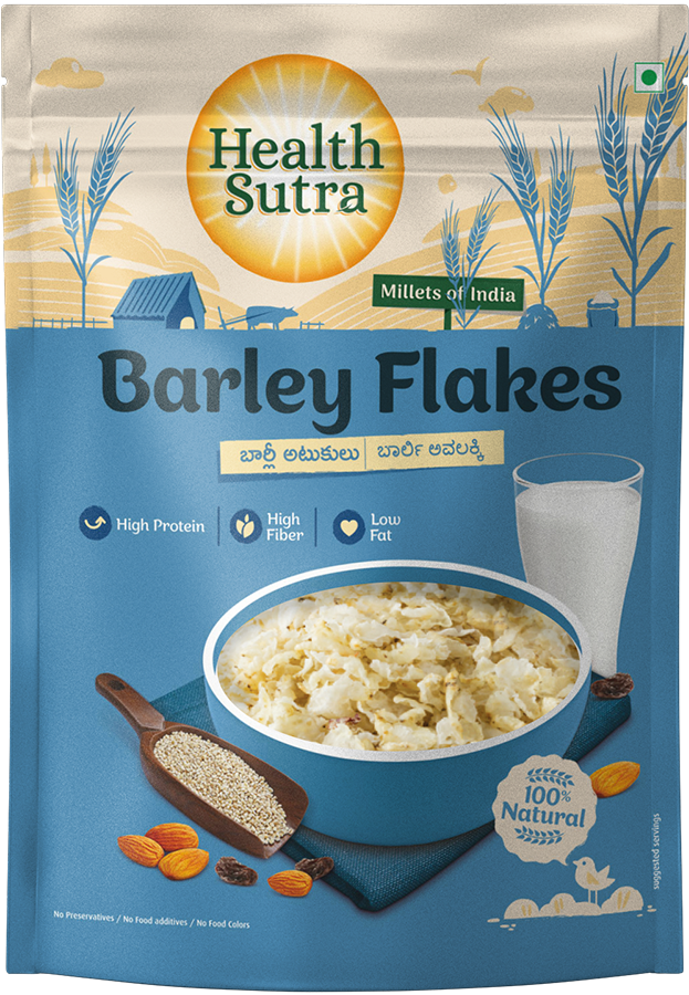 Picture of BOGO Offer - Barley Flakes 200GRMS & Yellow Jowar Flakes 250GRMS 
