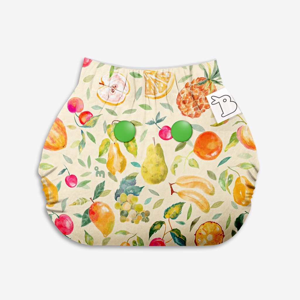 Picture of Superbottoms Freesize UNO Washable & Reusable Adjustable Cloth Diaper with Dry Feel Pad (0-3 months)(Fruit Burst)