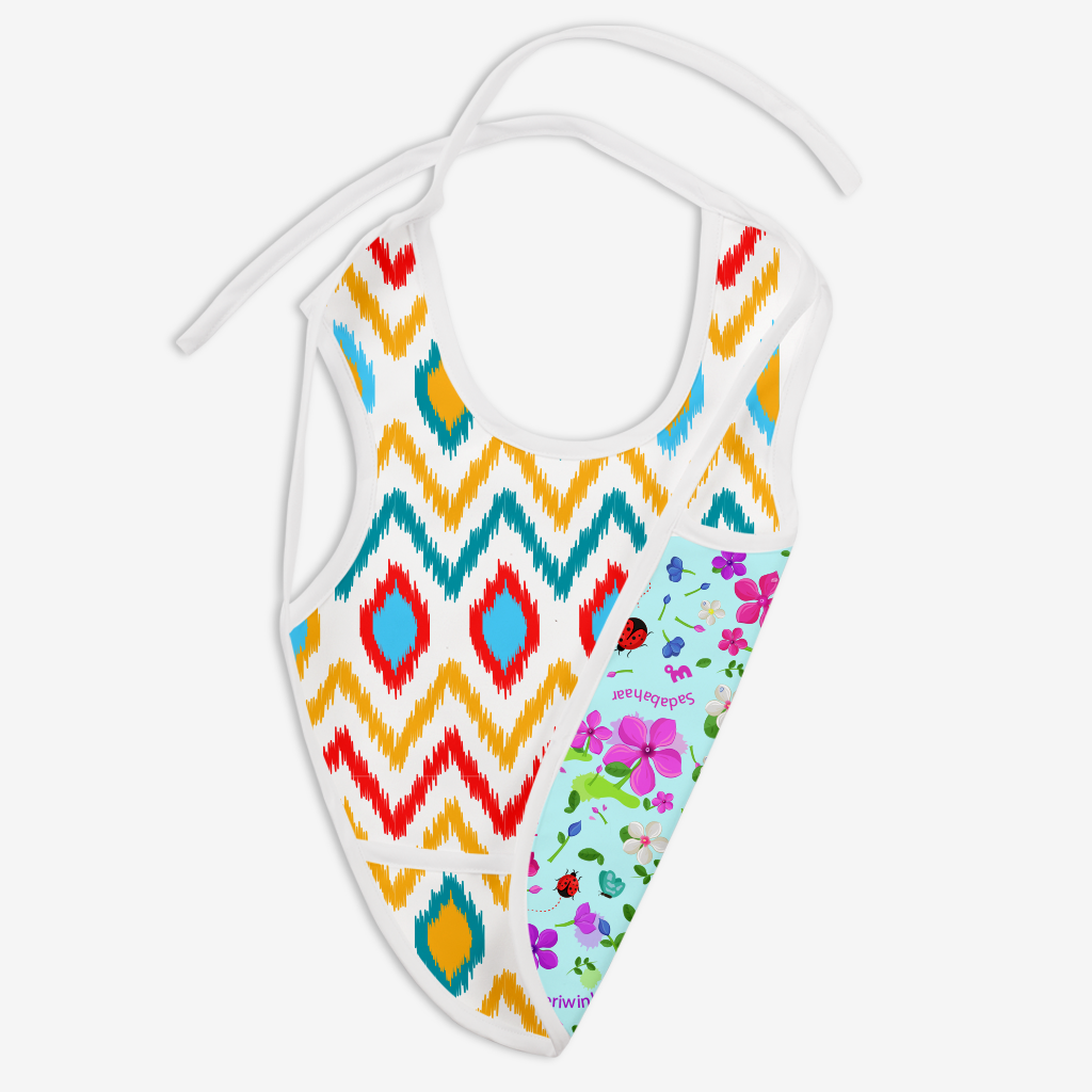 Picture of SuperBottoms Waterproof, Apron Style Full Coverage Reversible Cloth Bibs