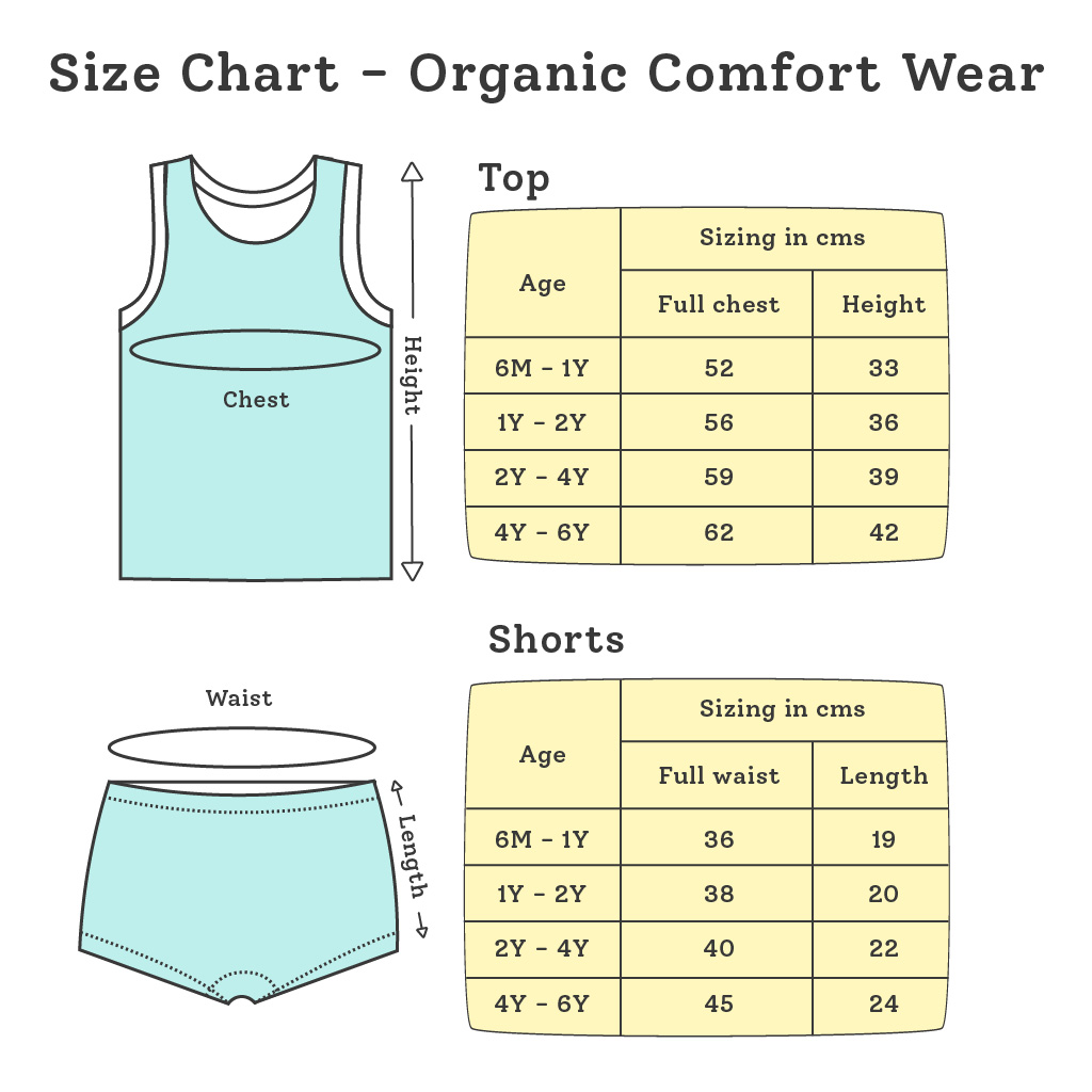SuperBottoms Organic Comfort Wear - 100% Organic Cotton Top and