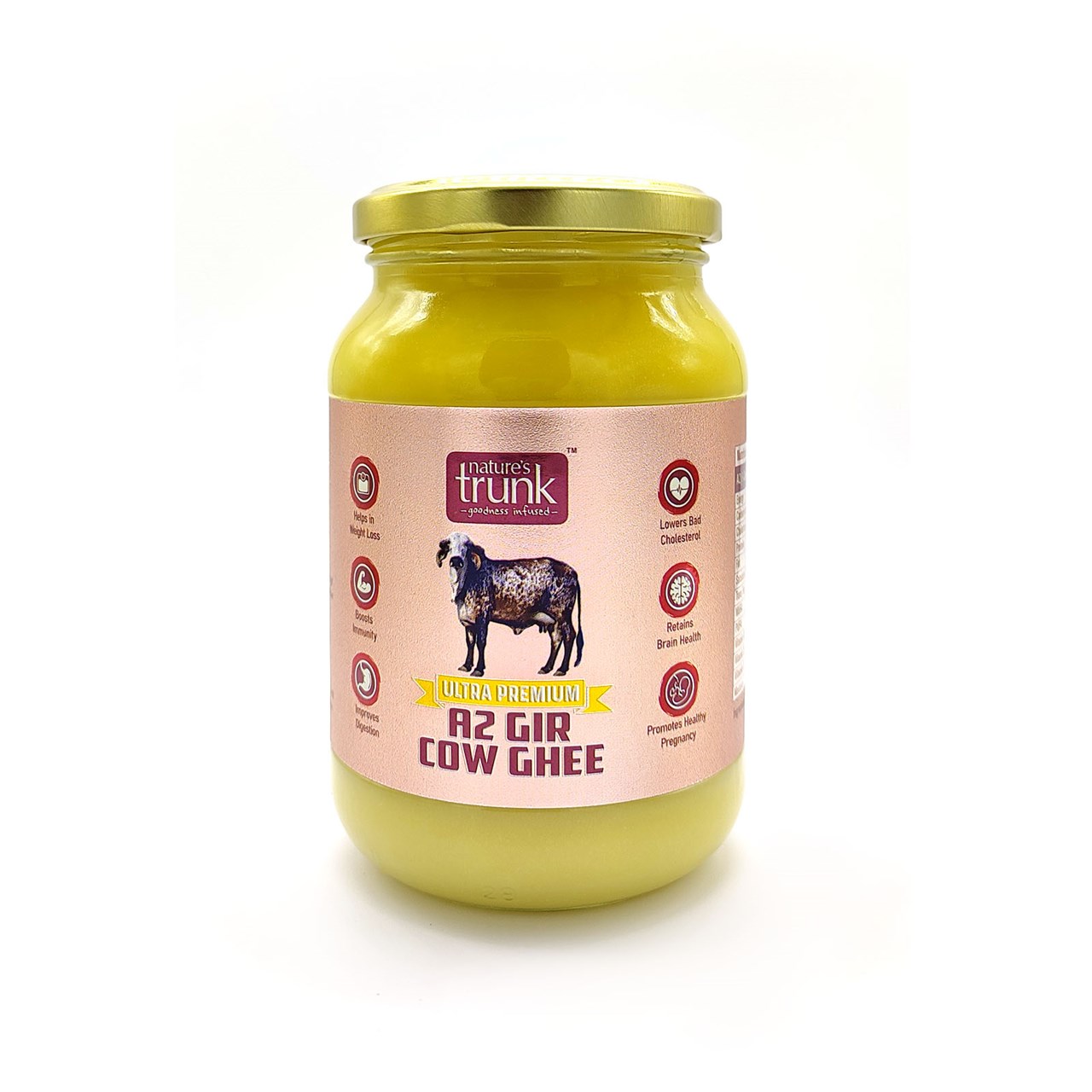 Picture of Nature's Trunk A2 Gir Cow Ghee ( Bilona Method ) Ultra Premium 450 Grams