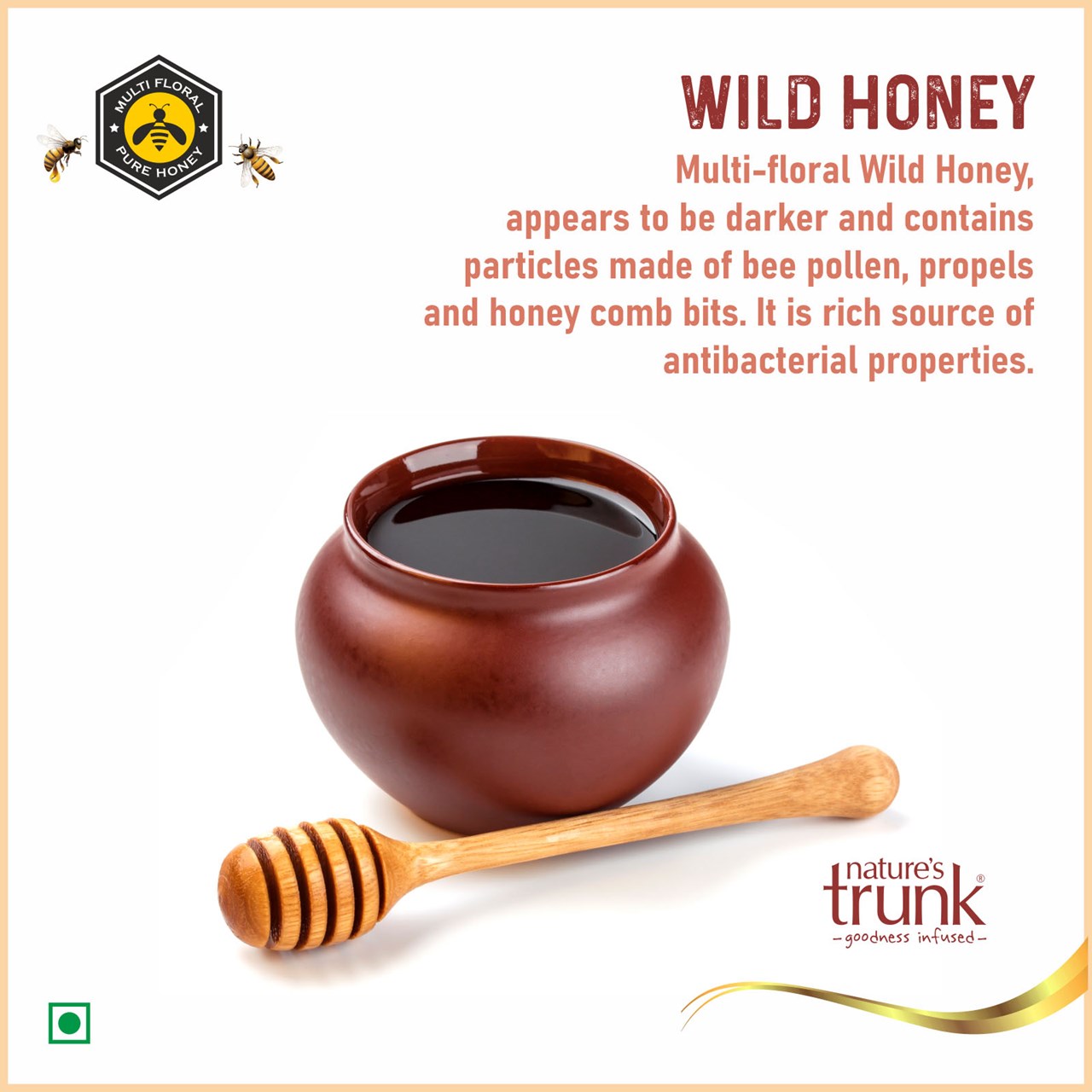 Picture of Wild Forest Honey ( Pure Jungle Honey ) - Multi-floral 675 Grams