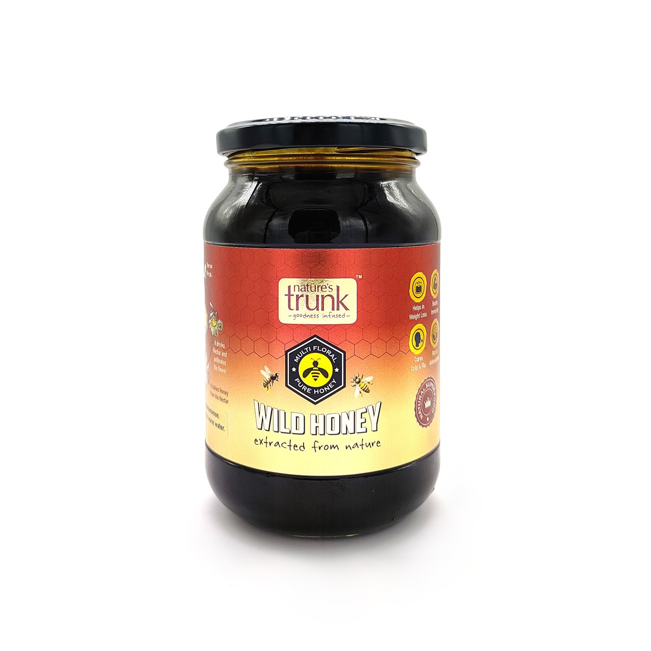 Show details for Nature's Trunk Wild Forest Honey ( Pure Jungle Honey ) - Multi-floral 375 Grams Picture of Nature's Trunk Wild Forest Honey ( Pure Jungle Honey ) - Multi-floral 375 Grams