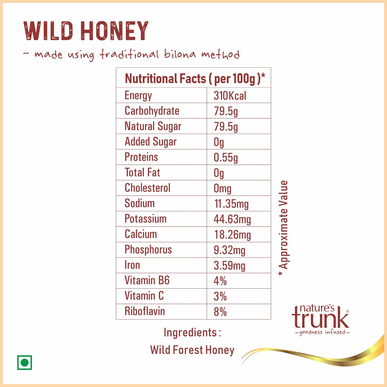 Picture of Wild Forest Honey ( Pure Jungle Honey ) - Multi-floral 375 Grams