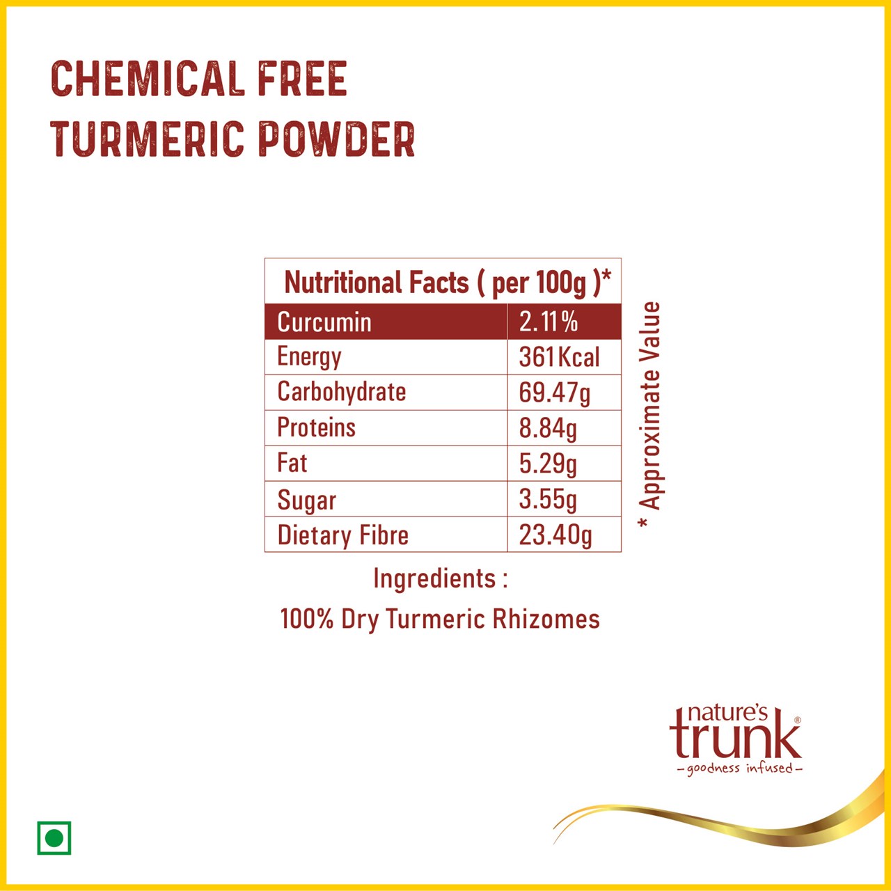 Picture of Turmeric Powder - Haldi ( Pesticide Free ) 300 Grams