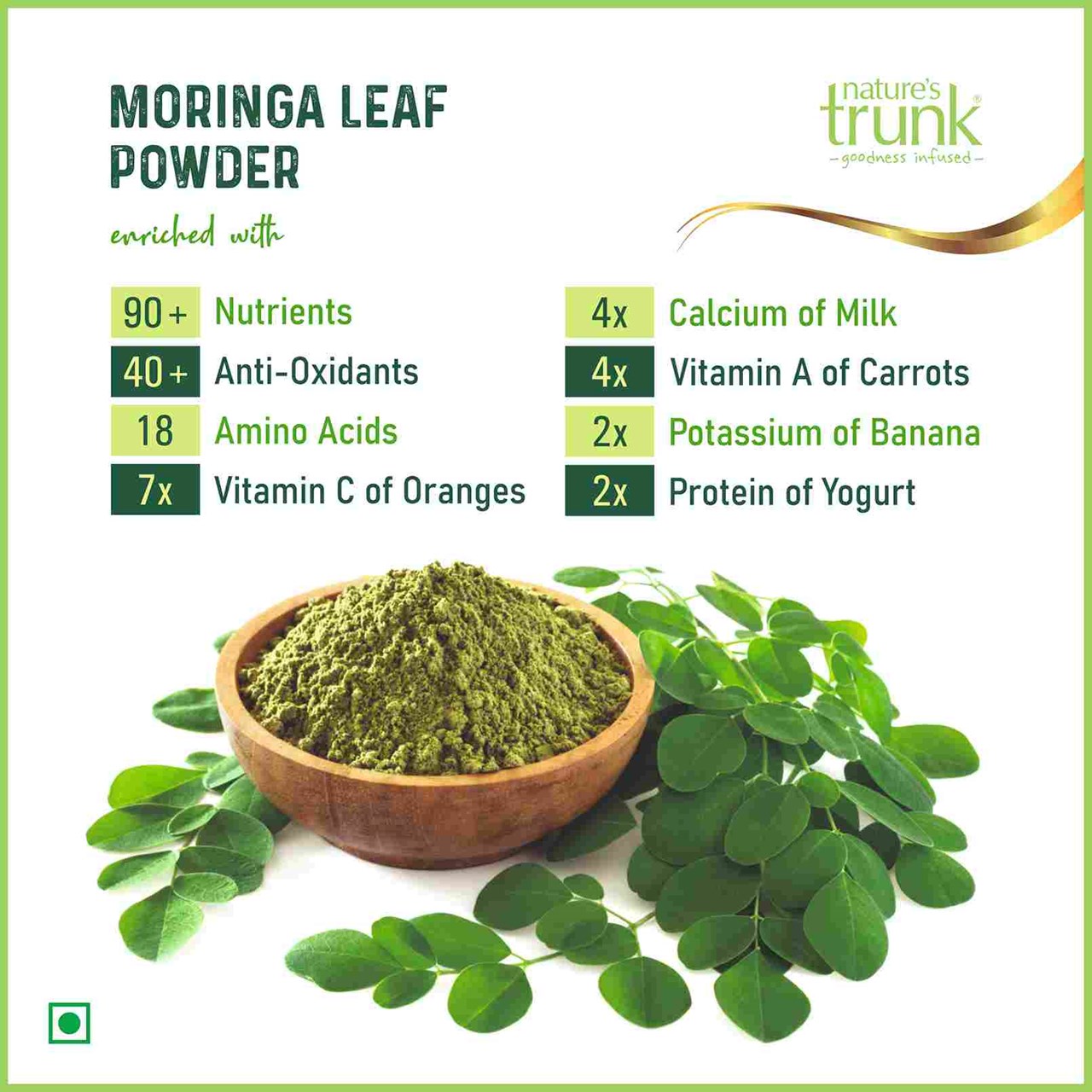 Picture of Moringa Leaf Powder ( Drumstick Leaf / Moringa Oleifera ) 175 Grams