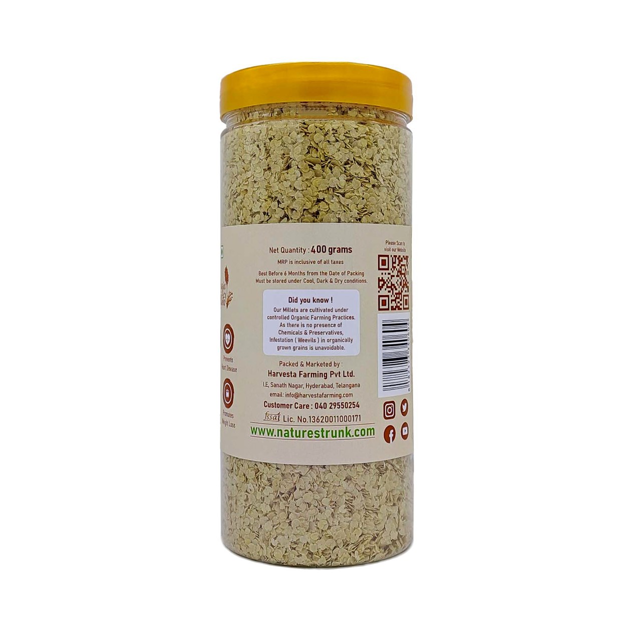 Picture of Browntop Millet Flakes 400 Grams