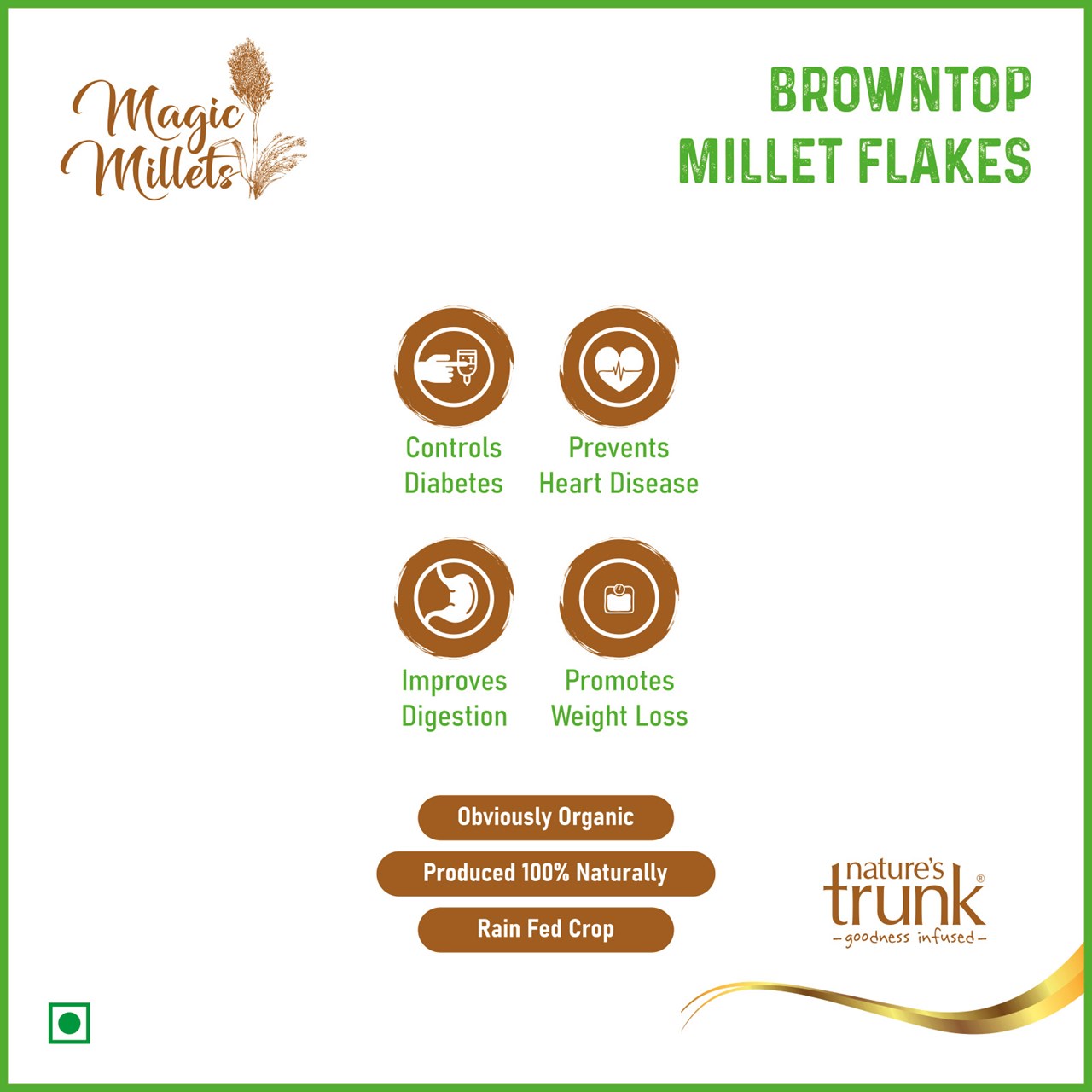 Picture of Browntop Millet Flakes 400 Grams
