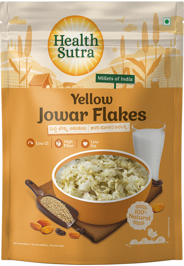 Picture of BOGO Offer - Health Sutra Yellow Jowar Flakes 250GRMS 