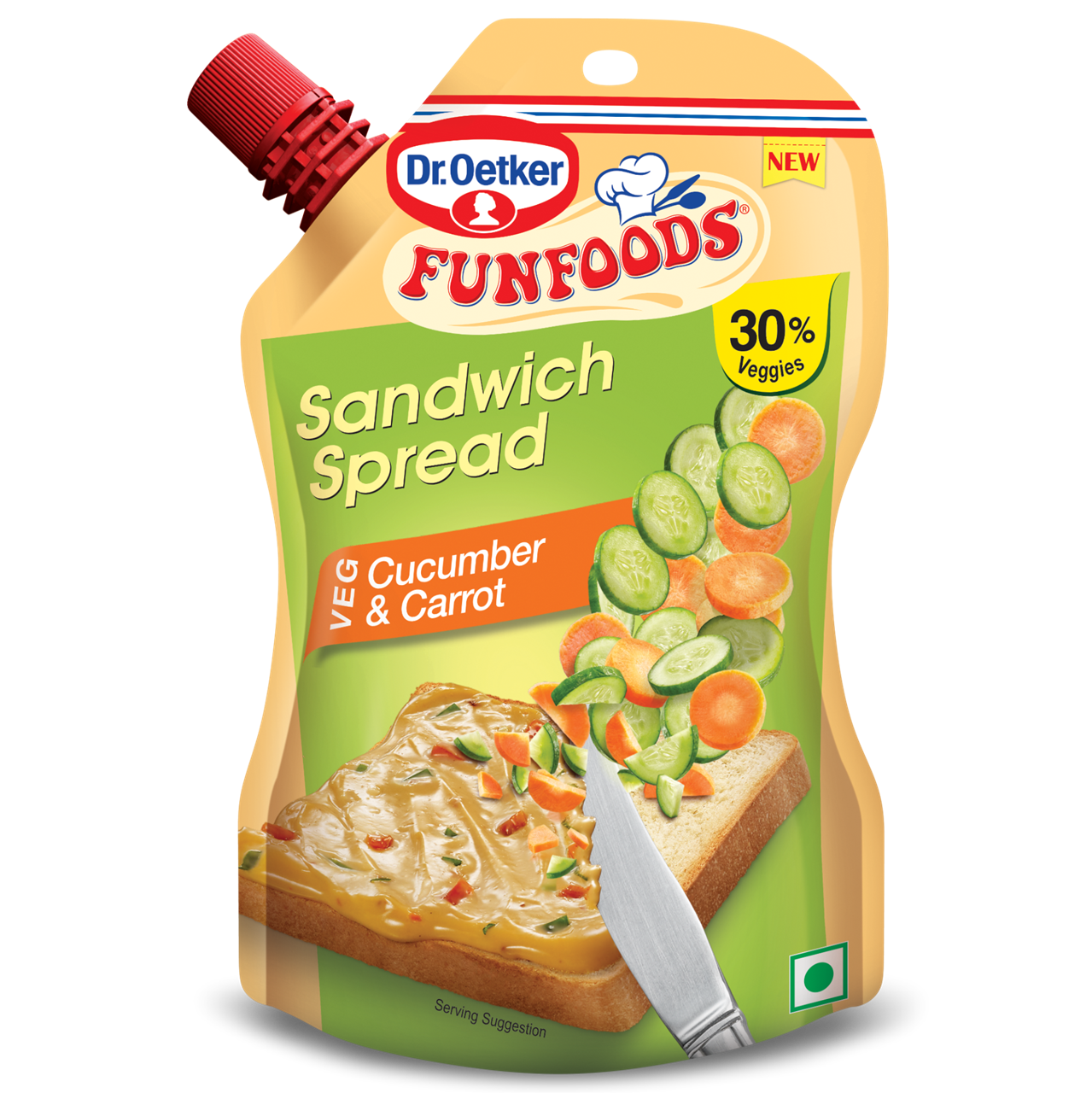 Show details for Dr. Oetker Veg SS Cucumber & Carrot - 100 GM Picture of Dr. Oetker Veg SS Cucumber & Carrot - 100 GM