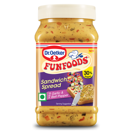 Show details for Dr. Oetker Veg SS Garlic & Bell Pepper - 250 GM Picture of Dr. Oetker Veg SS Garlic & Bell Pepper - 250 GM