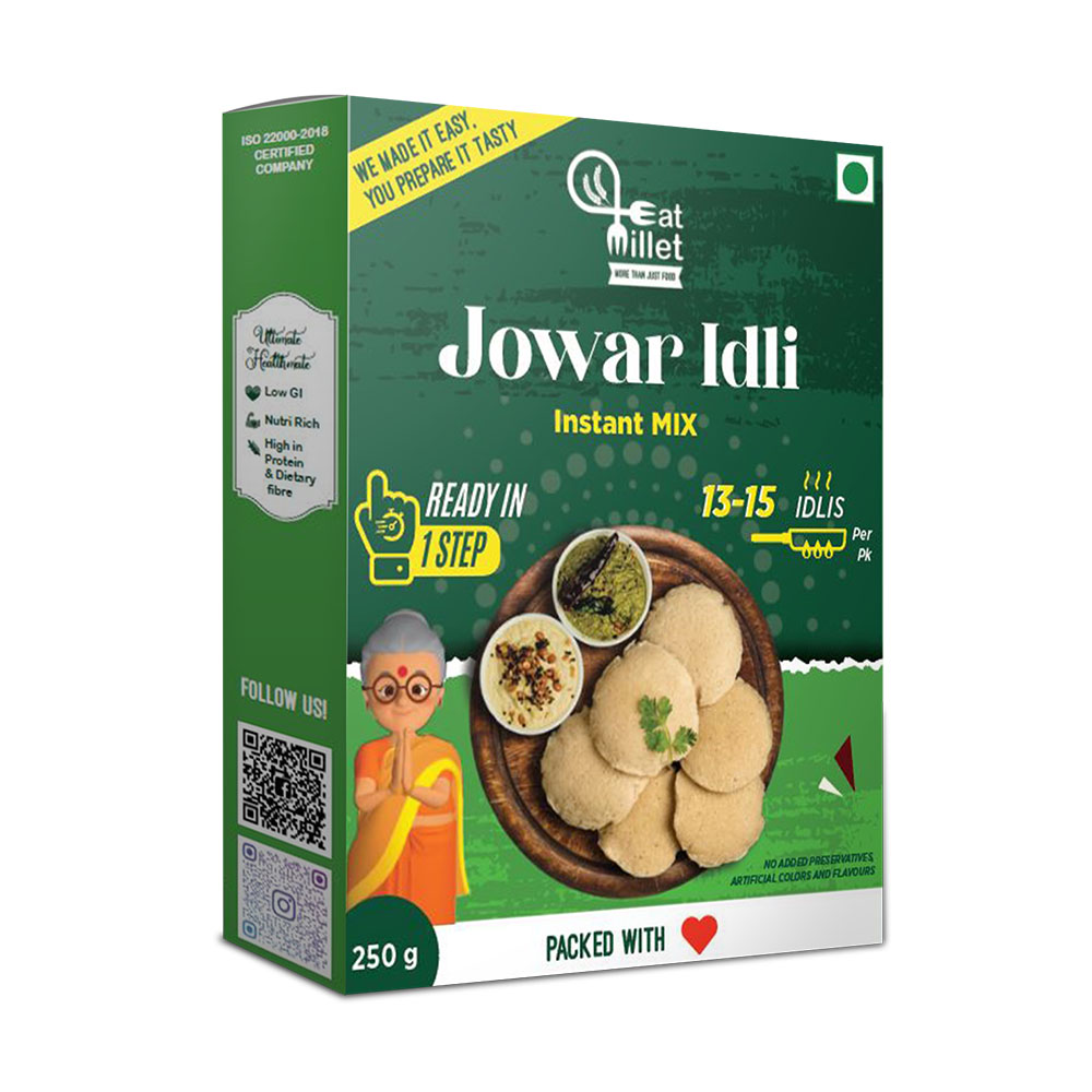 Show details for Eat Millet Instant Jowar idli Mix - 250 G Picture of Eat Millet Instant Jowar idli Mix - 250 G