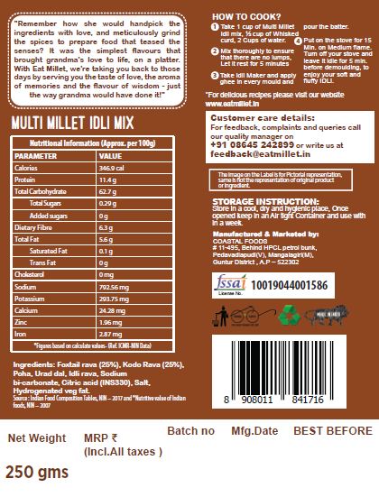 Picture of Eat Millet Instant Multi Millet Idli Mix - 250 g