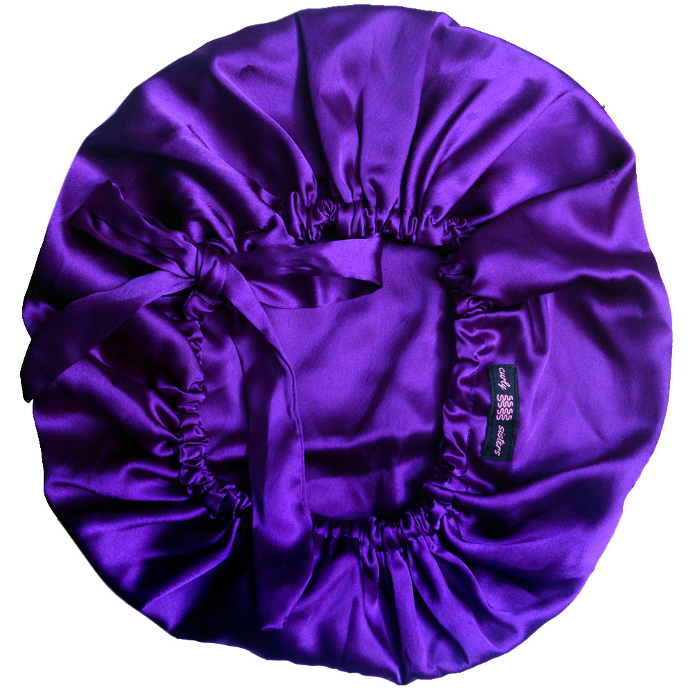 Picture of Curly Sisters Double Layered Satin Bonnet with Tie-Knot, Women's Hair Care Accessories