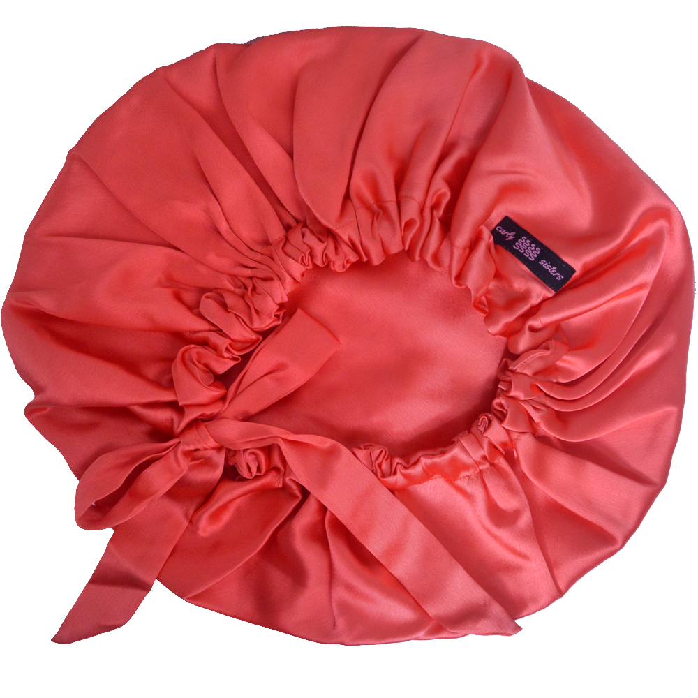 Picture of Curly Sisters Double Layered Satin Bonnet with Tie-Knot, Women's Hair Care Accessories