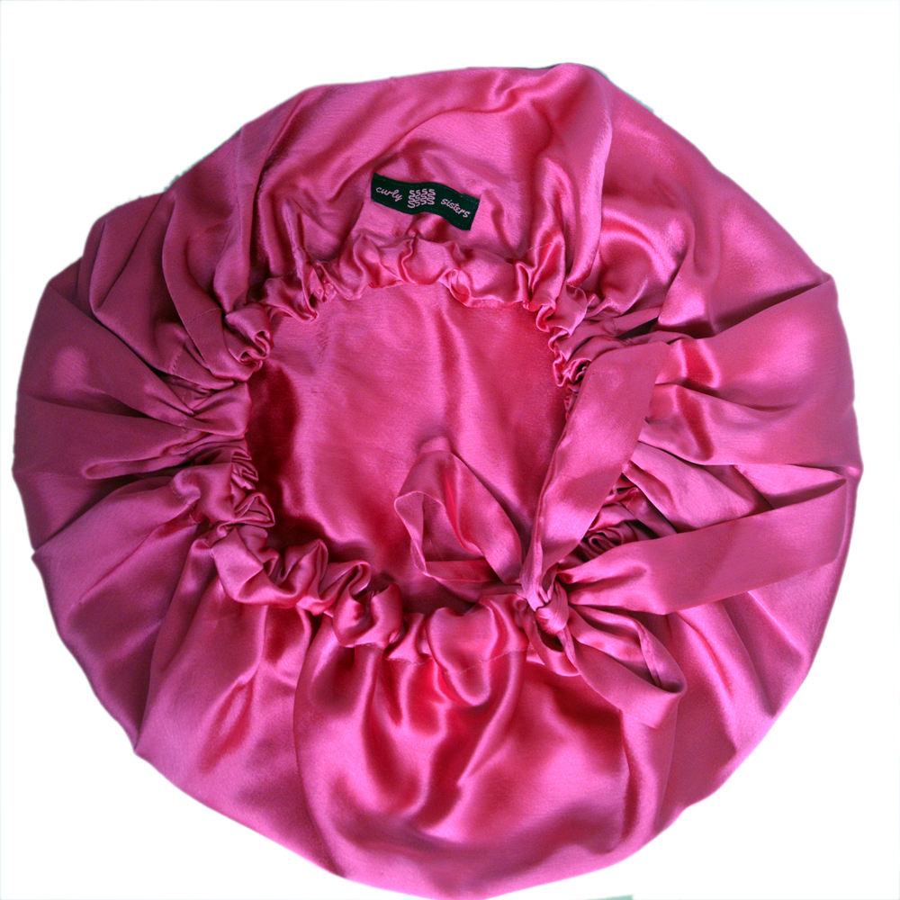 Picture of Curly Sisters Double Layered Satin Bonnet with Tie-Knot, Women's Hair Care Accessories