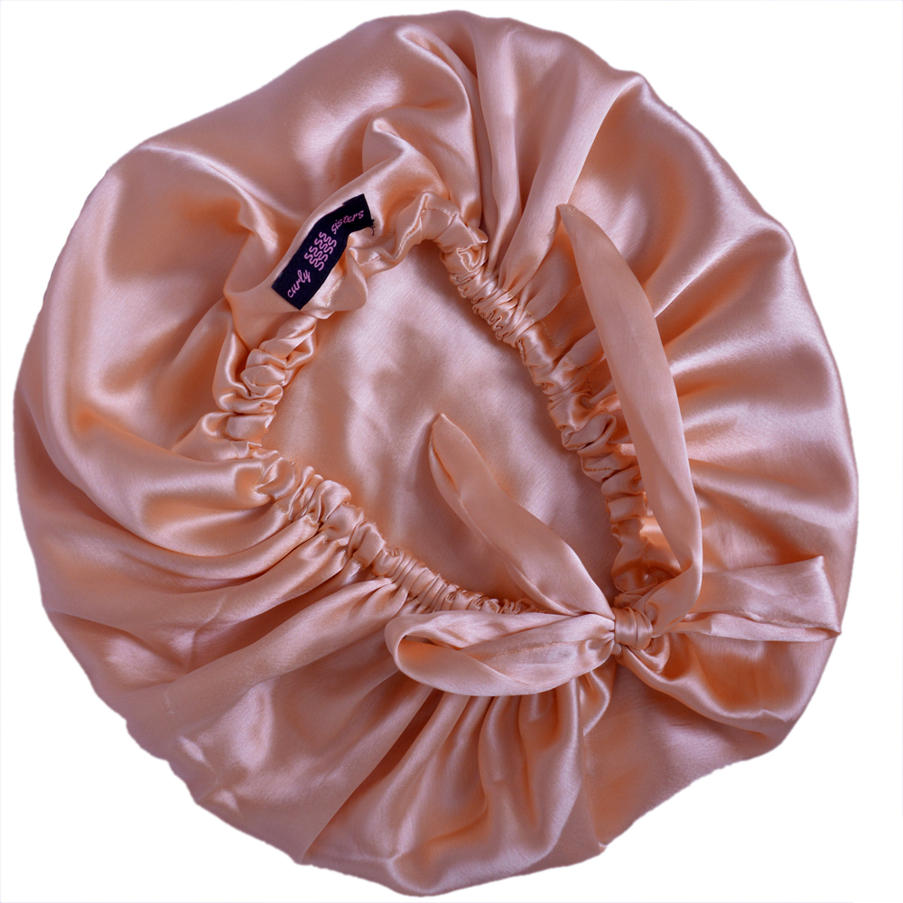 Show details for Curly Sisters Double Layered Satin Bonnet with Tie-Knot, Women's Hair Care Accessories Picture of Curly Sisters Double Layered Satin Bonnet with Tie-Knot, Women's Hair Care Accessories