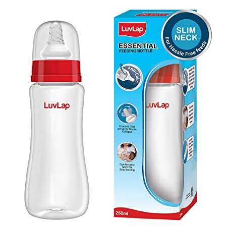 Show details for LuvLap Ess S Neck F Botl, Plain 250ml Picture of LuvLap Ess S Neck F Botl, Plain 250ml