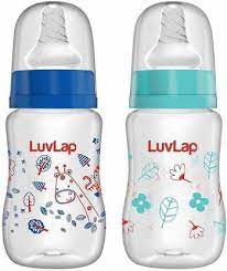Show details for LuvLap Ess S Neck F Botl, 125ml, Pack of 2, Flower/ Jungle Picture of LuvLap Ess S Neck F Botl, 125ml, Pack of 2, Flower/ Jungle