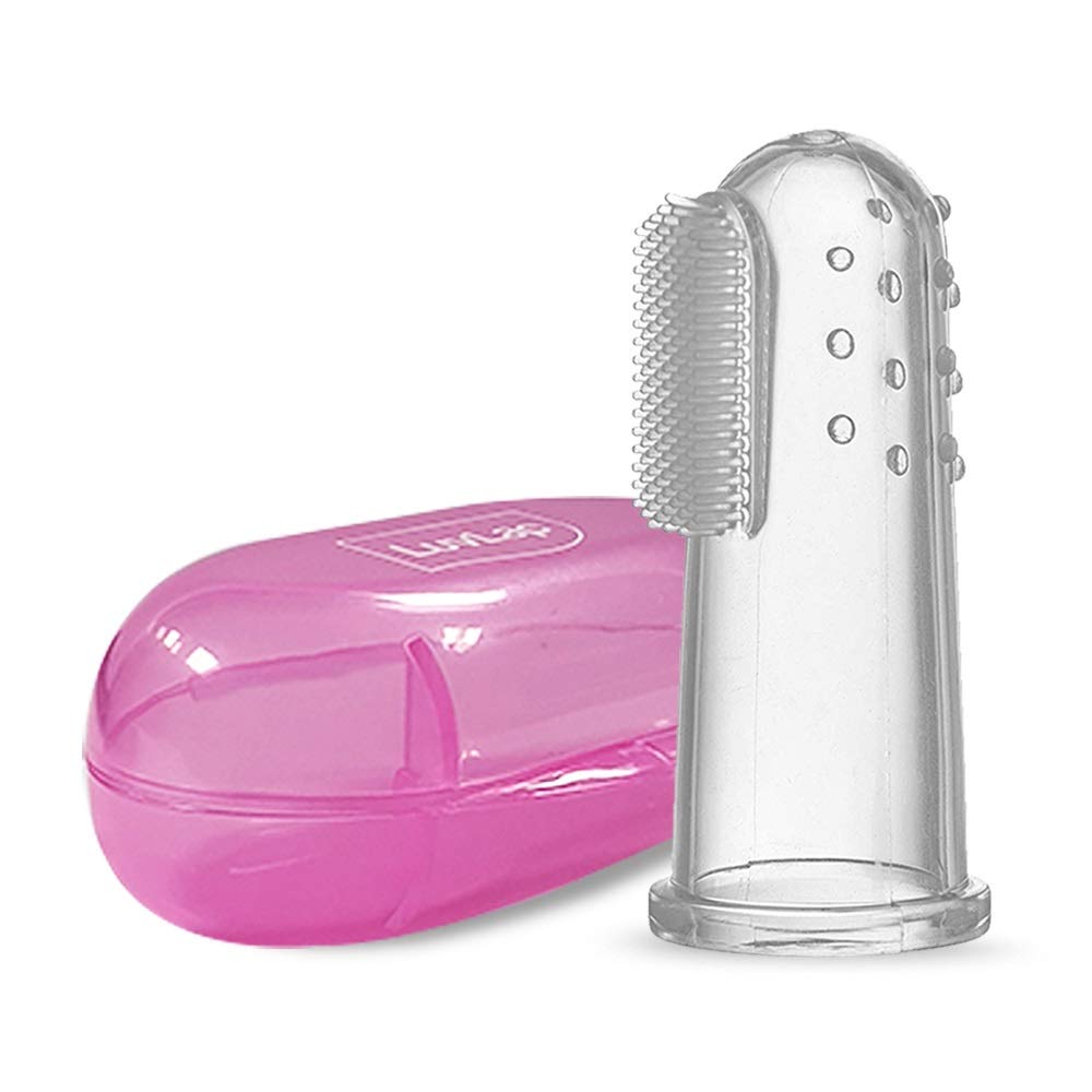 Show details for LuvLap Baby Finger ToothBrush with case Picture of LuvLap Baby Finger ToothBrush with case