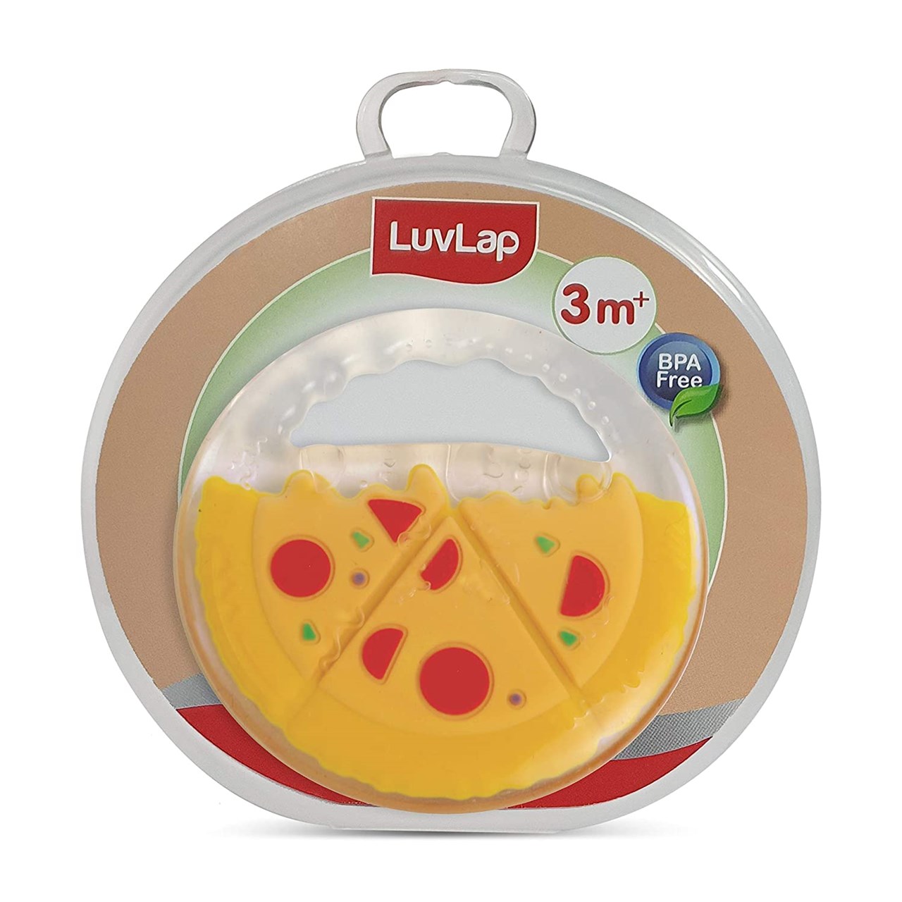 Show details for LuvLap Silicone Teether -  Pizza Pie Picture of LuvLap Silicone Teether -  Pizza Pie