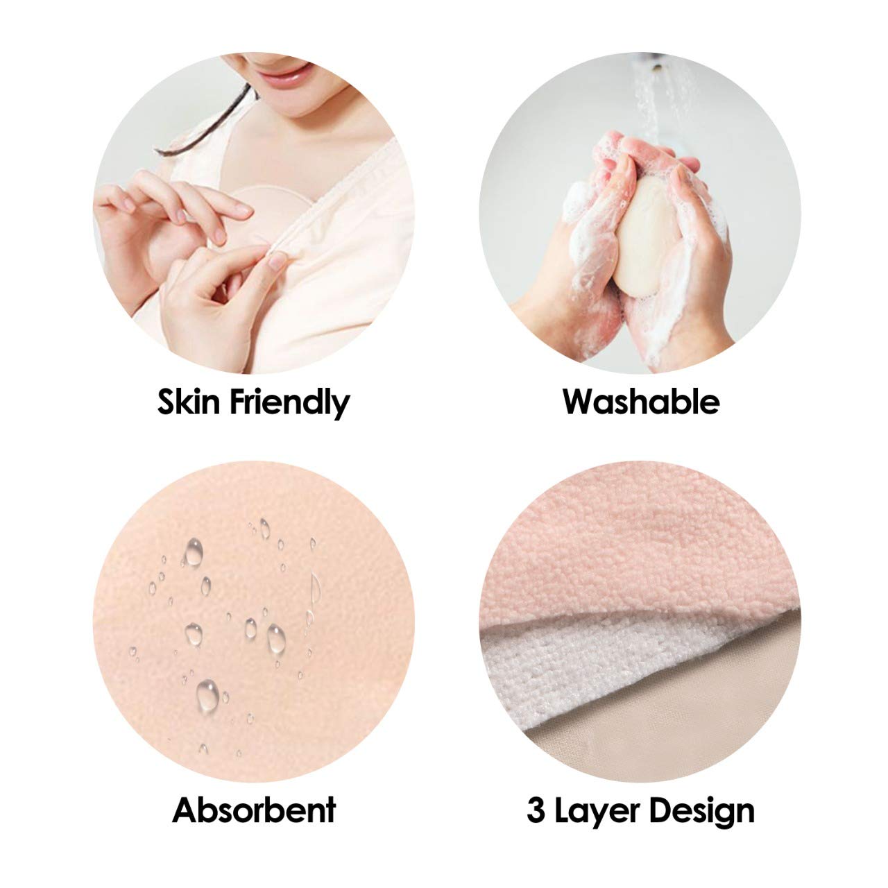 Picture of LuvLap Washable Breast Pads - 6pc