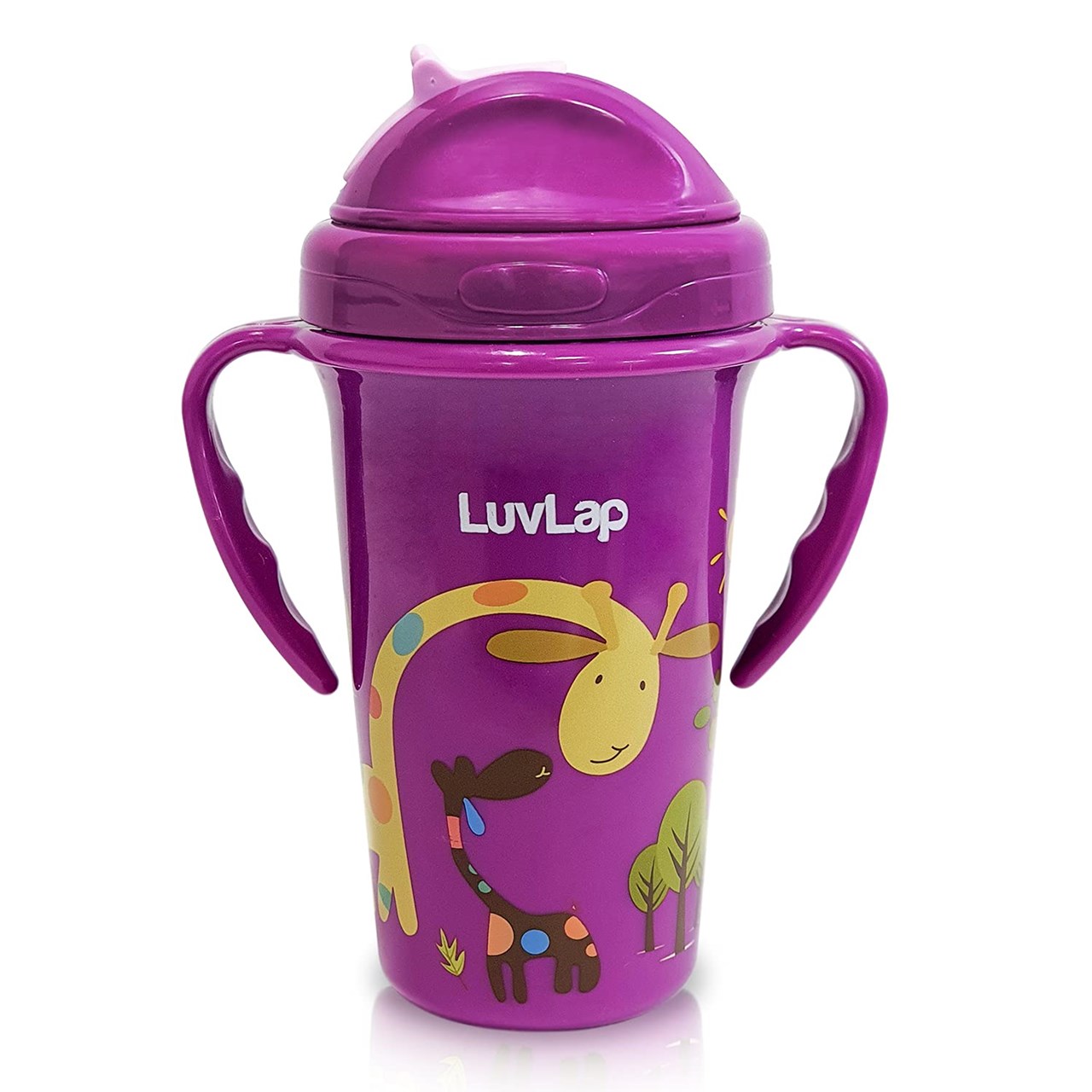 Picture of LuvLap Tiny Giffy sipper 300 ml Purple