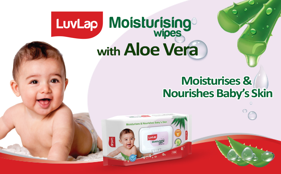 Show details for LuvLap Baby Wipes Aloevera 72's Picture of LuvLap Baby Wipes Aloevera 72's