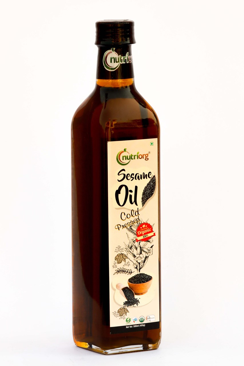 Picture of Nutriorg Certified Organic Sesame Oil 500ml Glass Bottle