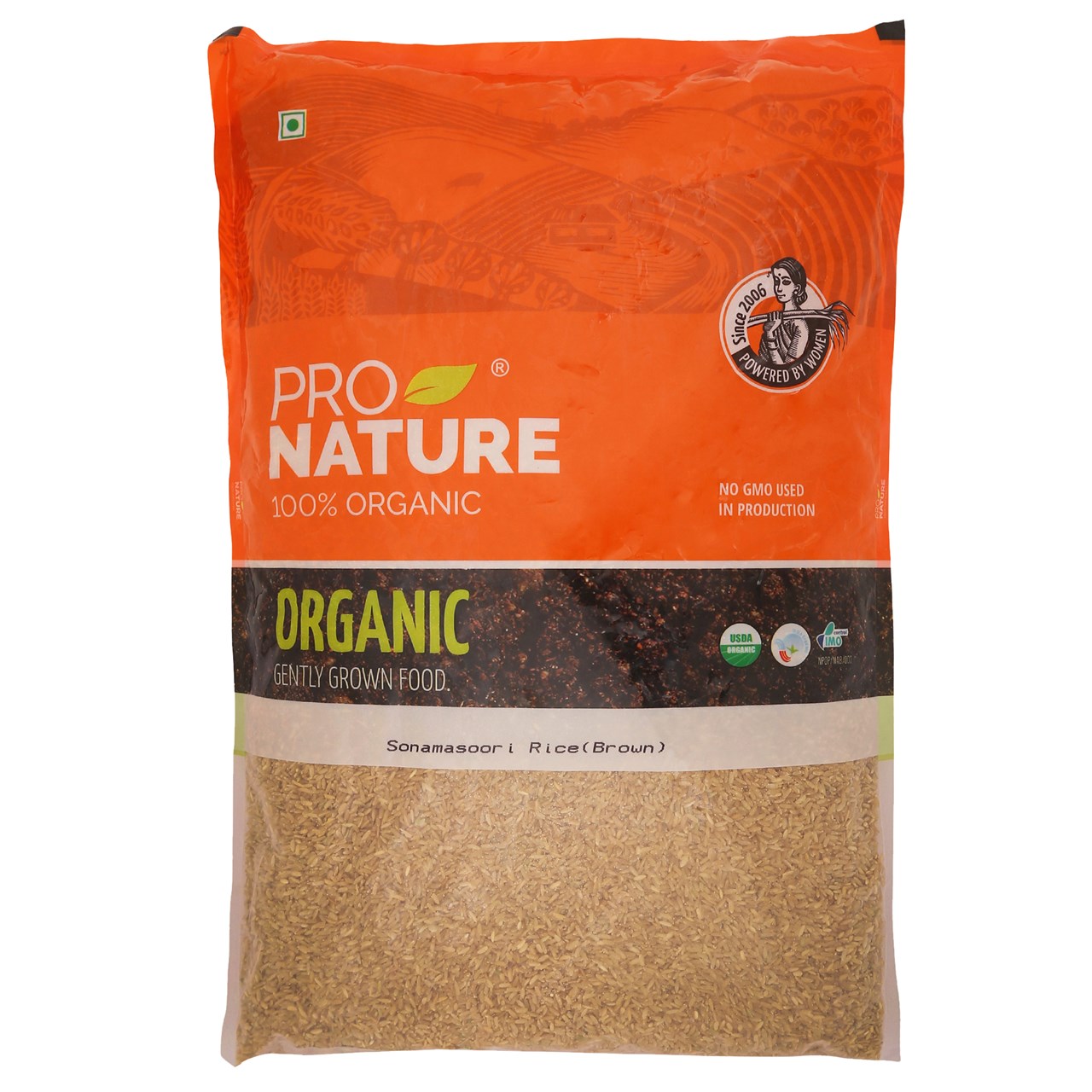 Picture of Pro Nature 100% Organic Sonamasoori Rice (Brown) 5 Kg