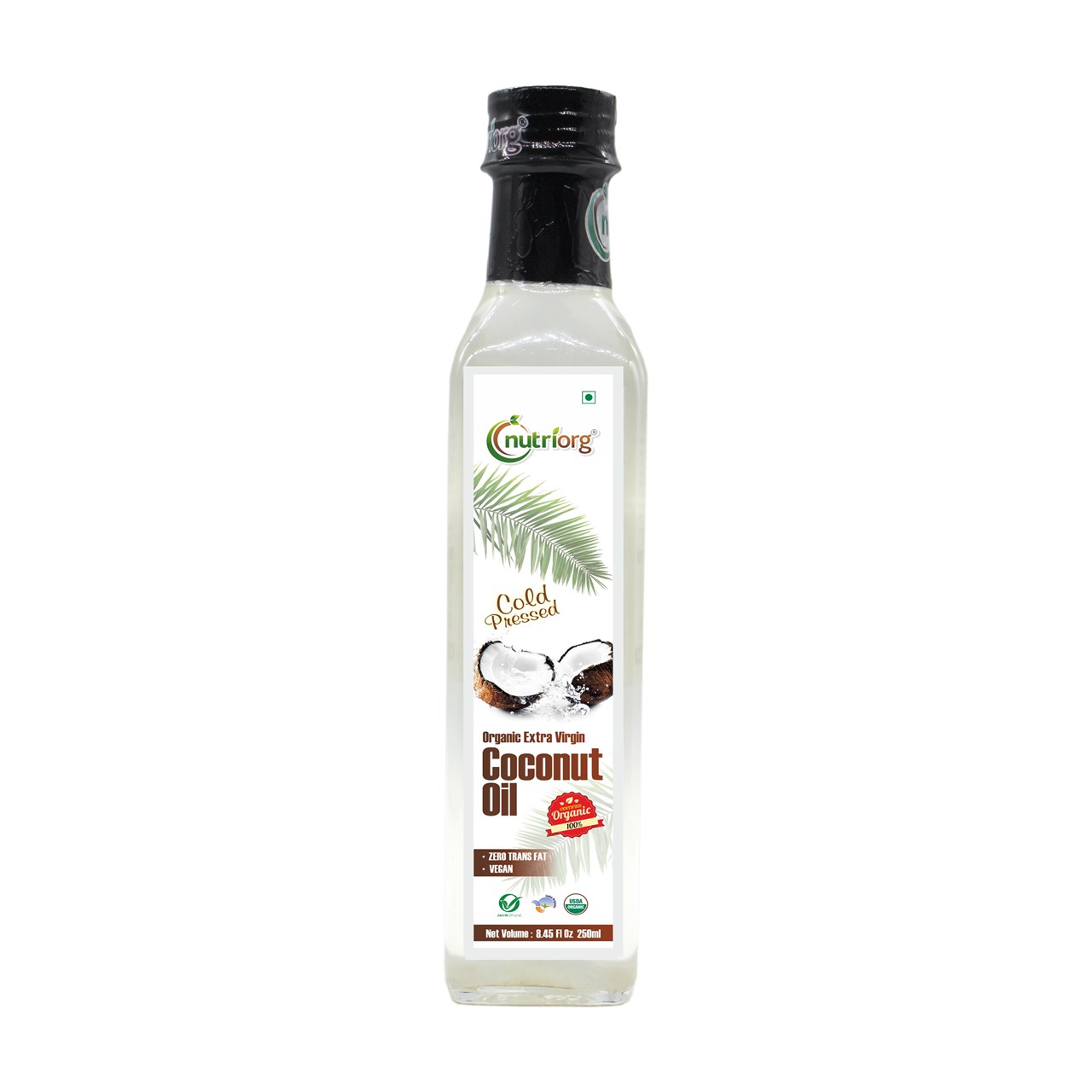 Picture of Nutriorg Certified Organic Extra Virgin Coconut Oil 250 ml