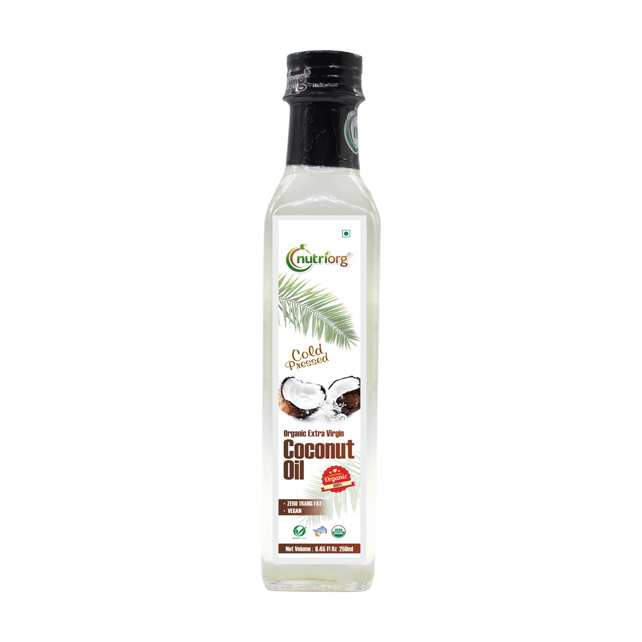 Show details for Nutriorg Certified Organic Extra Virgin Coconut Oil 250 ml Picture of Nutriorg Certified Organic Extra Virgin Coconut Oil 250 ml