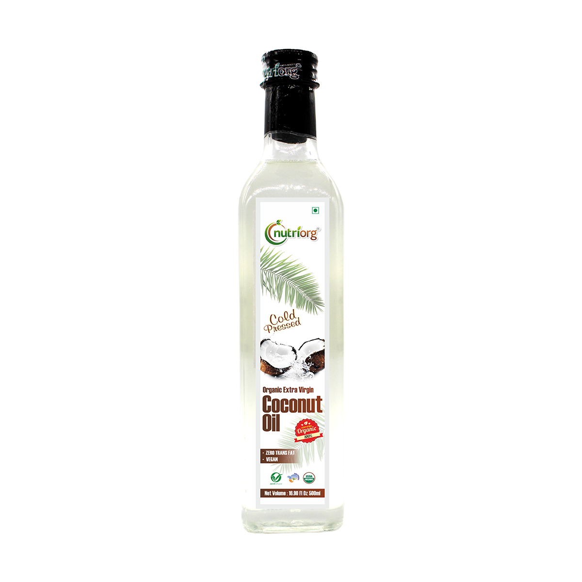 Picture of Nutriorg Certified Organic Extra Virgin Coconut Oil 500 ml