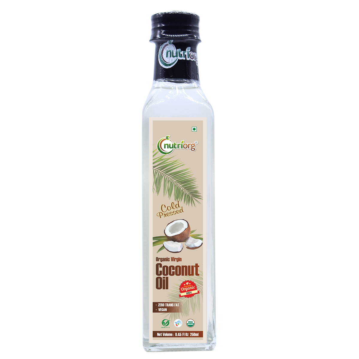 Show details for Nutriorg Certified Organic Virgin Coconut Oil - 250 ml Picture of Nutriorg Certified Organic Virgin Coconut Oil - 250 ml