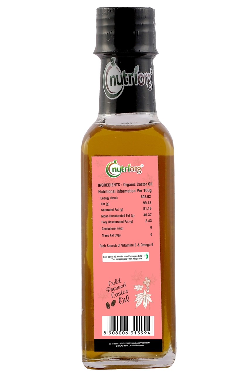 Picture of Nutriorg Certified Organic Castor Oil 100ml (Pack of 2)